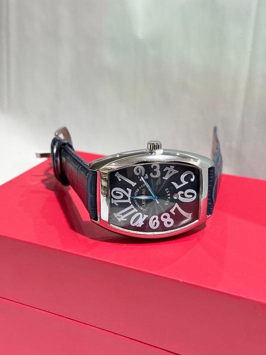 Leopard Casablanca BLACK 6850 34mm Stainless Steel Dial+Leather Strap Watch