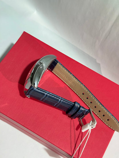 Leopard Casablanca BLUE 6850 34mm Stainless Steel Dial+Leather Strap Watch