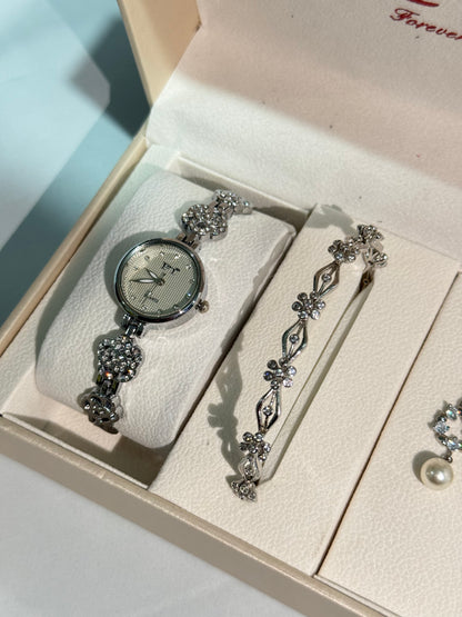 Girls Watch Luxury Gift Set – 3 Pieces